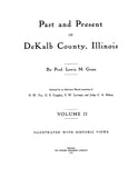 DEKALB, IL:  PAST & PRESENT OF DEKALB COUNTY. (Hardcover)