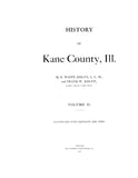 KANE, IL:  HISTORY OF KANE COUNTY. (Hardcover)