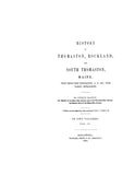 THOMASTON, ME:  HISTORY OF THOMASTON, ROCKLAND & SOUTH THOMASTON, from their First Exploration, a.d. 1605.  With genealogies.