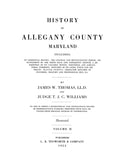 ALLEGANY, MD: HISTORY OF ALLEGANY COUNTY. (Hardcover)