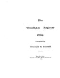 WINDHAM, ME:  THE WINDHAM REGISTER, 1904 [Town History & Directory]. (Softcover)