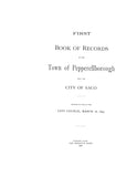 SACO, ME:  FIRST BOOK OF RECORDS OF THE TOWN OF PEPPERELLBOROUGH, Now the City of Saco.  Includes births, marriages & daeaths to app. 1840.