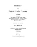 CERRO GORDO, IA:  HISTORY OF CERRO GORDO COUNTY...Containing Sketches of Representative Citizens.