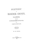 HANCOCK, IL:  HISTORY OF HANCOCK COUNTY. (Hardcover)