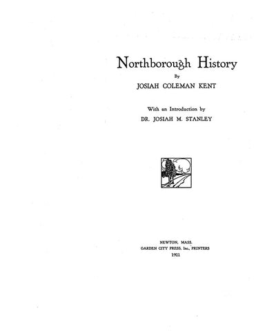 NORTHBOROUGH, MA:  NORTHBOROUGH HISTORY. (Hardcover)