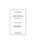 BOURNE, MA:  HISTORY OF BOURNE, from 1622 to 1937. (Hardcover)