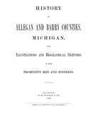 ALLEGAN, MI: HISTORY OF ALLEGAN & BARRY COUNTIES. (Hardcover)