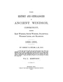 WINDSOR, CT: HISTORY AND GENEALOGY OF ANCIENT WINDSOR. 2 Volumes.