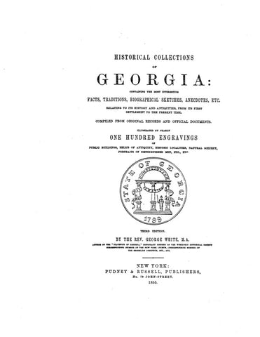 HISTORICAL COLLECTIONS OF GEORGIA,  (Hardcover)
