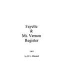FAYETTE, ME:  THE FAYETTE & MOUNT VERNON REGISTER, 1903 [Town Histories & Directories]. (Softcover)