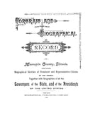 MACOUPIN, IL:  PORTRAIT & BIOGRAPHICAL RECORD OF MACOUPIN COUNTY (Hardcover)