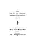 GRAY, ME:  THE GRAY & NEW GLOUCESTER REGISTER, 1905 [Town Histories & Directories]. (Softcover)