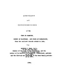 STAMFORD, CT: ABSTRACT OF CHURCH RECORDS OF THE TOWN OF STAMFORD, County of Fairfield, from the Earliest Records to 1850.