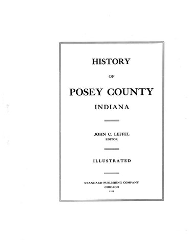 POSEY, IN:  HISTORY OF POSEY COUNTY.