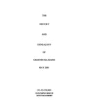 GREENBUSH, ME: HISTORY AND GENEALOGY OF GREENBUSH. 2001