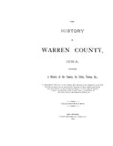 WARREN, IA:  HISTORY OF WARREN COUNTY  (Hardcover)