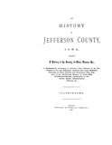 JEFFERSON, IA:  HISTORY OF JEFFERSON COUNTY, Containing a History of the County, its Cities, Towns, etc., Biographical Directory of Citizens, etc.