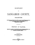 SANGAMON, IL:  HISTORY OF SANGAMON COUNTY  (Hardcover)