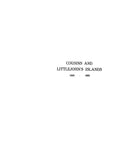 LITTLEJOHN'S ISLANDS: COUSINS & LITTLEJOHN'S ISLANDS, 1645-1893. (Softcover)