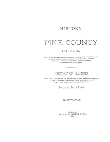 PIKE, IL:  HISTORY OF PIKE COUNTY ...  (Hardcover)