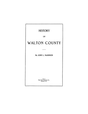 WALTON, FL:  HISTORY OF WALTON COUNTY.