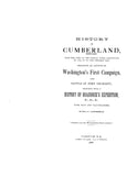 CUMBERLAND, MD:  HISTORY OF CUMBERLAND from the Time of the Indian Town Caiuctucuc in 1728, up to the Present Day [1878]. (Hardcover)