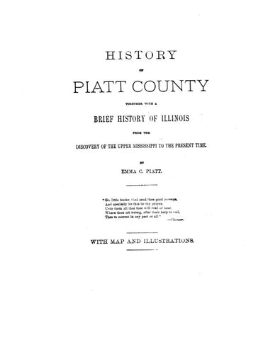 PIATT, IL:  HISTORY OF PIATT COUNTY