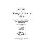 DUBUQUE, IA:  HISTORY OF DUBUQUE COUNTY...  (Hardcover)
