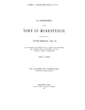 MURRAYFIELD, MA:  HISTORY OF THE TOWN OF MURRAYFIELD (Softcover)
