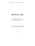 PROUT'S NECK, ME:  OLD PROUTS NECK. 1924 (Softcover)