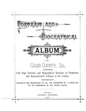 COLES, IL:  PORTRAIT & BIOGRAPHICAL ALBUM OF COLES COUNTY, Containing Portraits & Biographical Sketches of Prominent & Representative Citizens of the County.