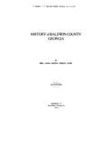 BALDWIN, GA: HISTORY OF BALDWIN COUNTY.