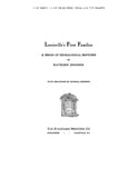 LOUISVILLE, KY:  LOUISVILLE'S FIRST FAMILIES: A Series of Genealogical Sketches. (Softcover)