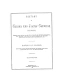 GREENE & JERSEY, IL:  HISTORY OF GREENE & JERSEY COUNTIES, Together with Sketches of the Towns, Villages & Townships; ...Civil, Military & Political History; ... And Biographies of Representative Men. (Hardcover)