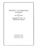 DEERFIELD, IL:  HISTORY OF DEERFIELD.