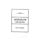 FARMINGTON, ME:  THE FARMINGTON TOWN REGISTER, 1902-3 [Town History & Directory]. (Softcover)