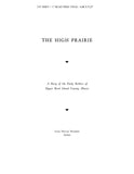 ROCK ISLAND, IL:  THE HIGH PRAIRIE: A STORY OF EARLY SETTLERS OF UPPER ROCK ISLAND COUNTY, Illinois.