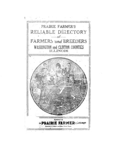 WASHINGTON, IL:   PRAIRIE FARMERS DIRECTORY OF WASHINGTON & CLINTON COUNTIES