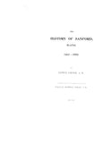 SANFORD, ME:  HISTORY OF SANFORD, 1661-1900.