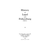 LAPEL, IN:  HISTORY OF LAPEL & FISHERSBURG, from Pioneer Days to August, 1938.