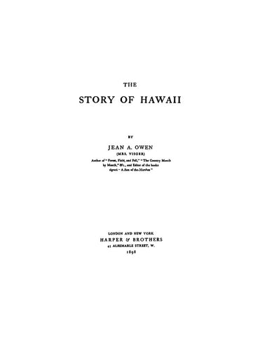 The Story of Hawaii