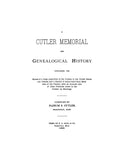 CUTLER: Cutler Memorial & genealogical history 1889