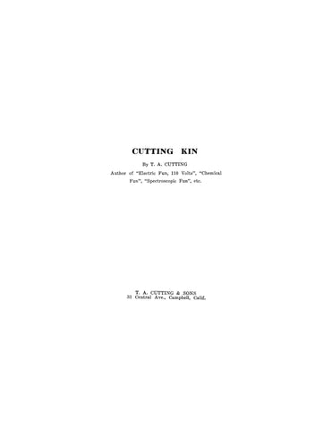 CUTTING KIN 1939