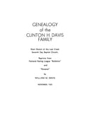 DAVIS: Genealogy of the Clinton H. Davis family; short sketch of the Lost Creek 7th Day Baptist Church 1935
