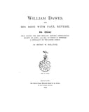 DAWES: William Dawes and his ride with Paul Revere, and Dawes genealogy 1878