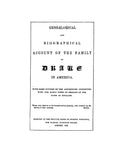 DRAKE: Genealogical and biographical account of the family of Drake in America 1845