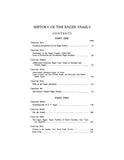 EAGER: History of the Eager family, from the coming of the first immigrant, William Eager, in 1630-1952