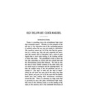 OLD DELAWARE CLOCKMAKERS. (Softcover)