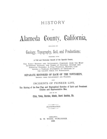 ALAMEDA, CA: HISTORY OF ALAMEDA COUNTY (Hardcover)