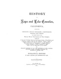 NAPA, CA:  HISTORY OF NAPA & LAKE COUNTIES (Hardcover)